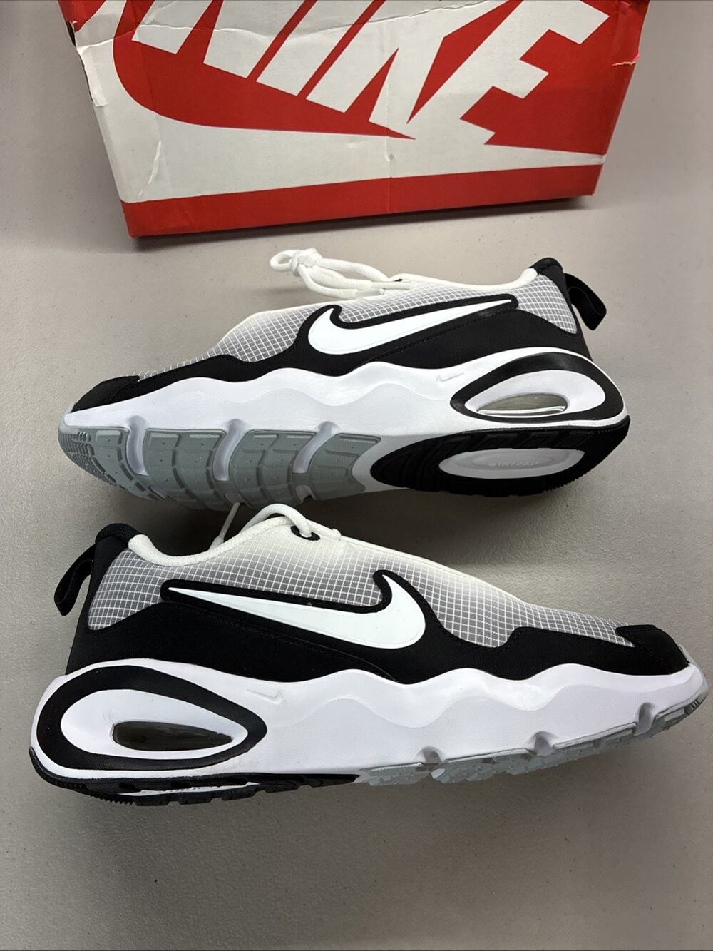 Nike Big Kid's Air Max Nova Shoes White Black Wolf Grey Size 7Y FN4446-103
